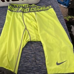 Nike pro combat compression  neon green🔥